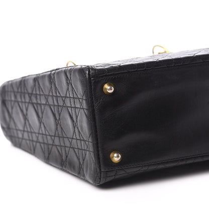 Christian Dior Lambskin Cannage Large Lady Dior Black 5 of 10