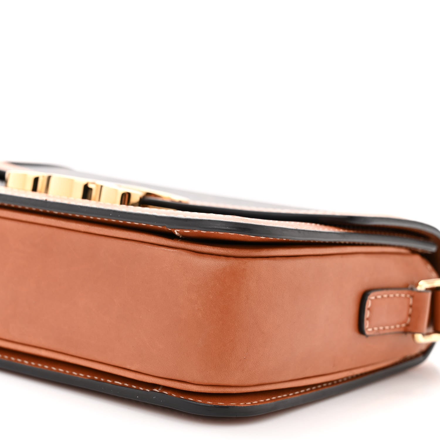 Celine Calfskin Triomphe Canvas Teen Triomphe Bag Tan 11 of 13