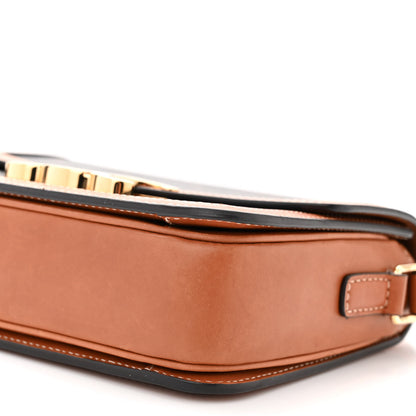 Celine Calfskin Triomphe Canvas Teen Triomphe Bag Tan 11 of 13