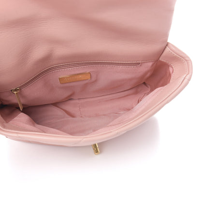 Chanel Goatskin Quilted Medium Chanel 19 Flap Light Pink 5 of 10
