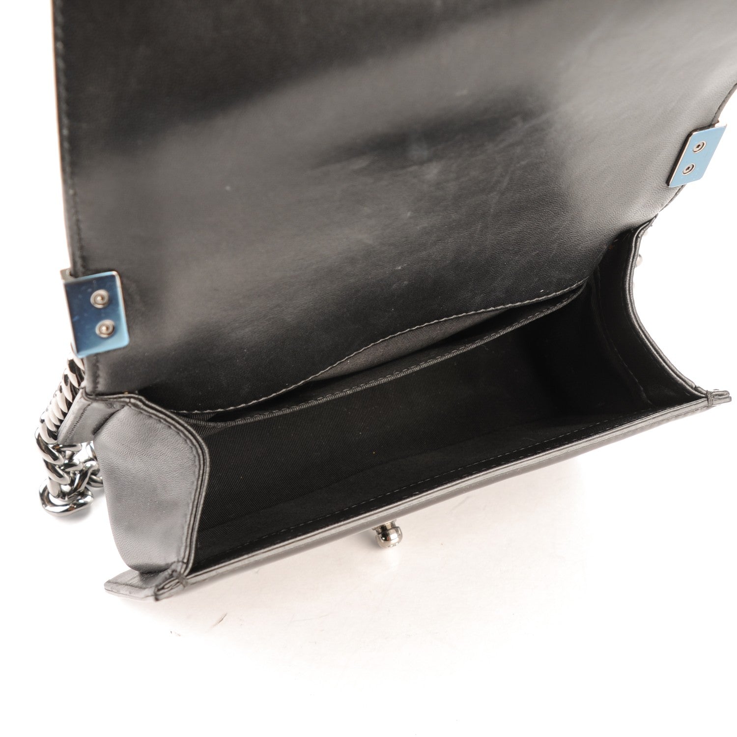 Chanel Patent Calfskin Quilted Small Boy Flap Burgundy 5 of 7