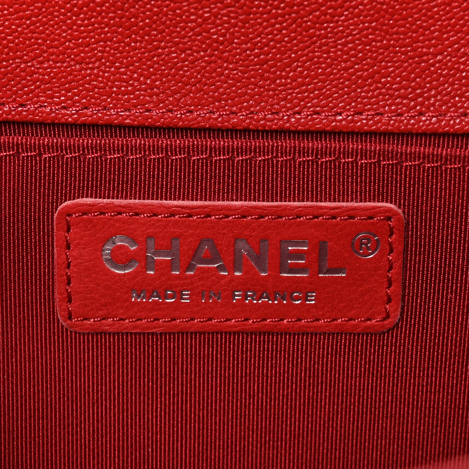 Chanel Caviar Quilted Medium Boy Flap Red 6 of 10
