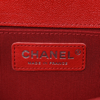 Chanel Caviar Quilted Medium Boy Flap Red 6 of 10