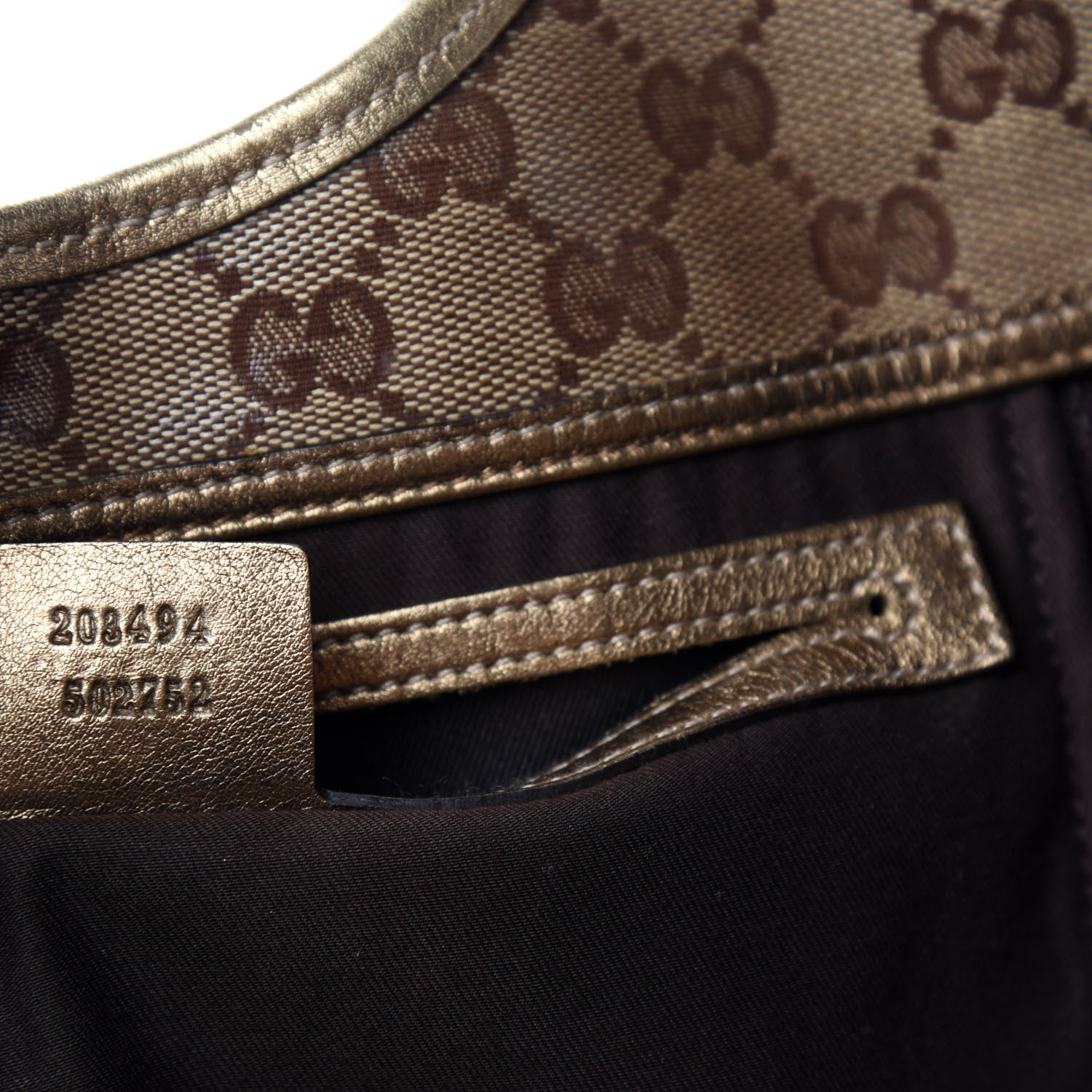 Gucci Crystal Monogram Medium Joy Shoulder Bag Bronze 11 of 12