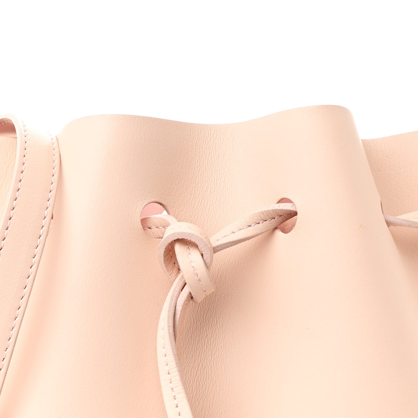Calfskin Mini Bucket Bag Rosa