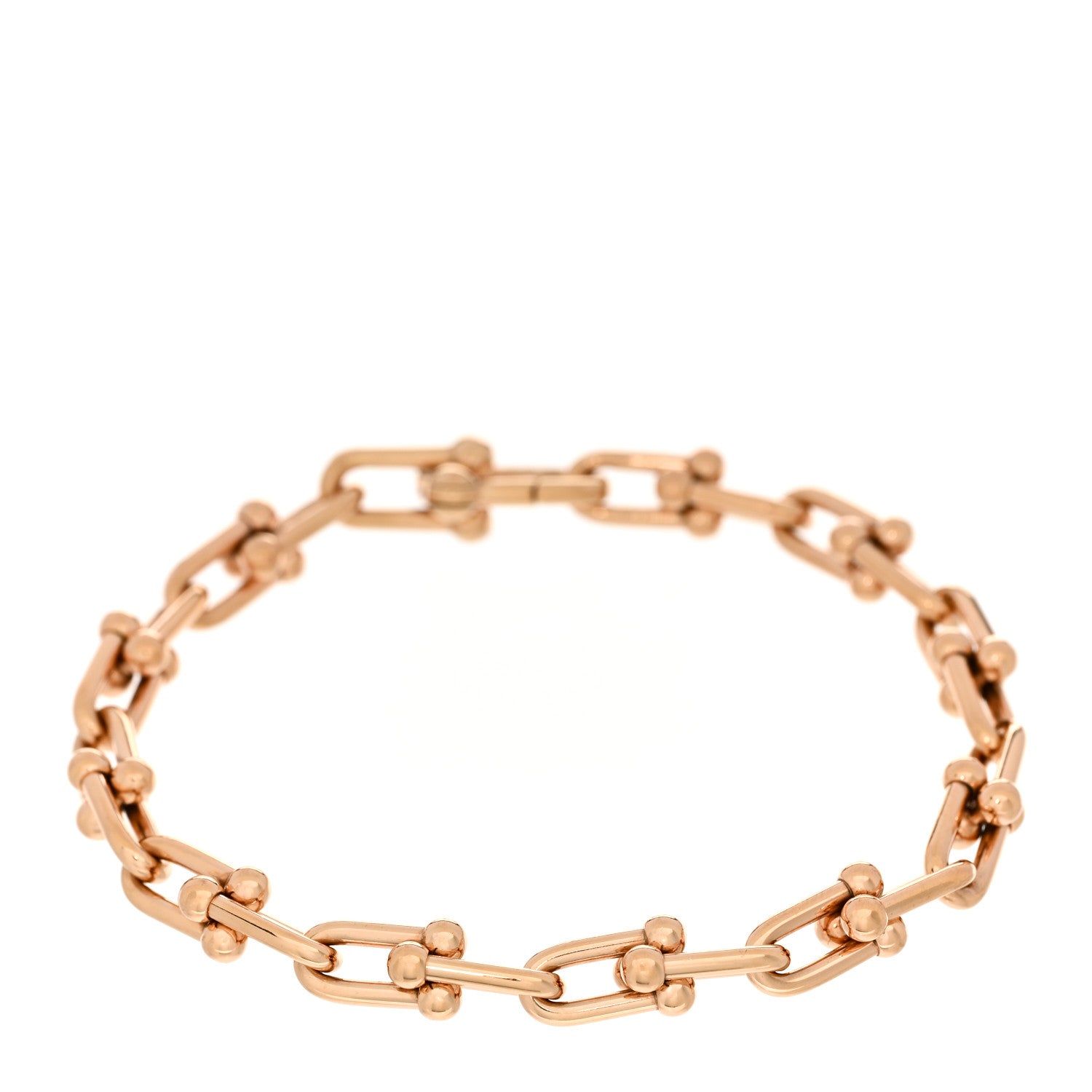 Tiffany 18K Rose Gold Small HardWear Link Bracelet 1516653