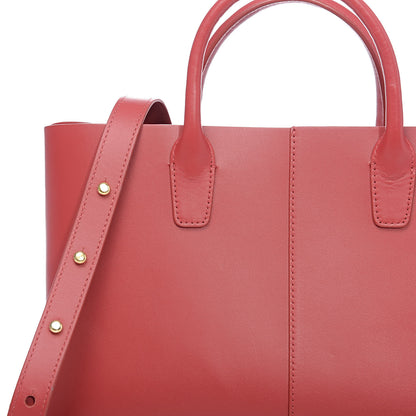 Mansur Gavriel Calfskin Mini Folded Bag Flamma 9 of 9