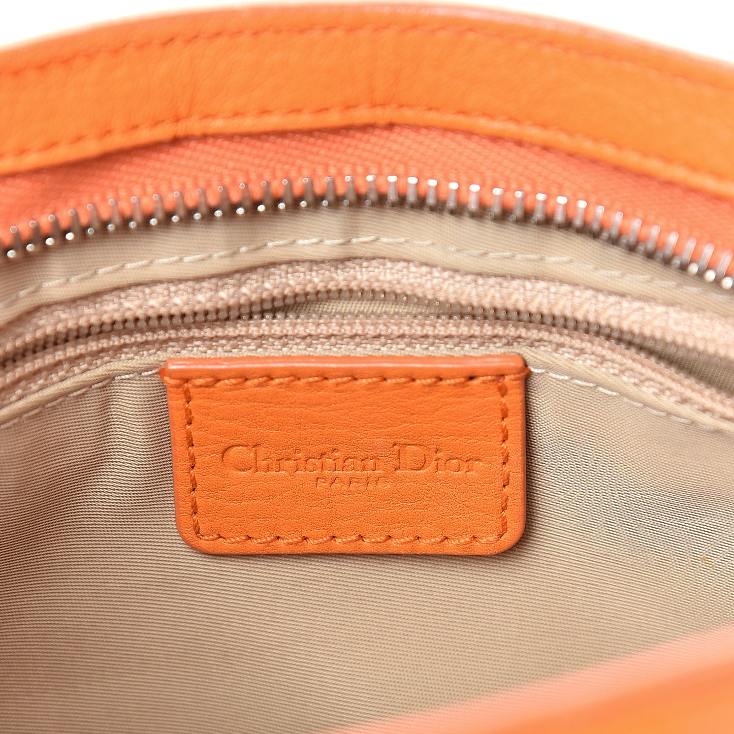 Monogram Shoulder Bag Orange Beige