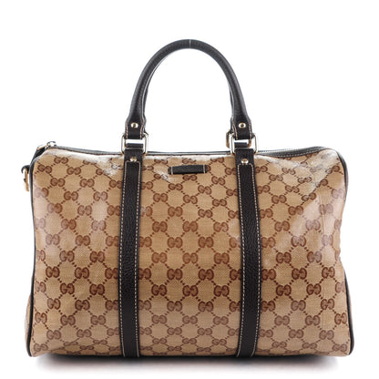 Gucci Crystal Monogram Medium Joy Boston Dark Brown 1 of 7