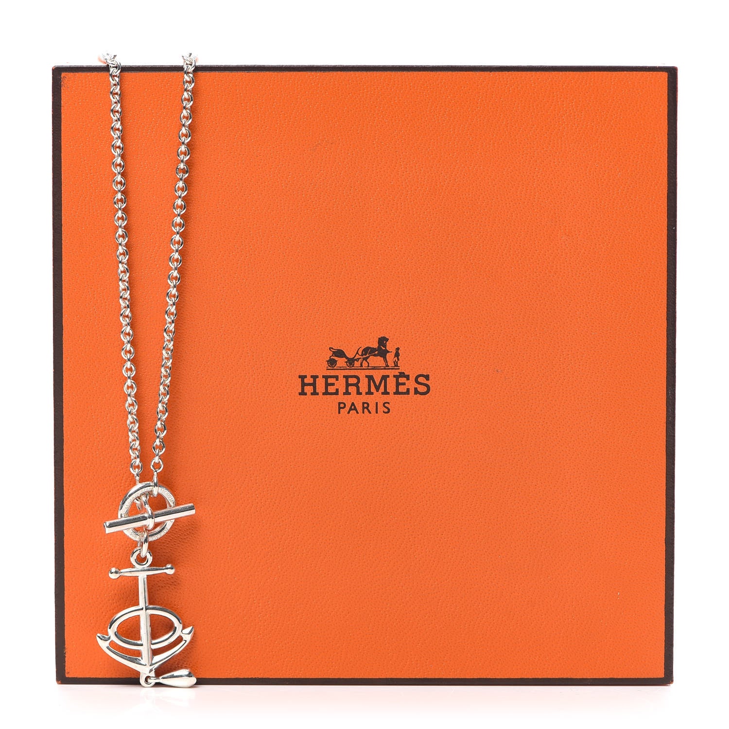 Hermes Sterling Silver Grand Large Chaine D'Ancre Necklace 5 of 5