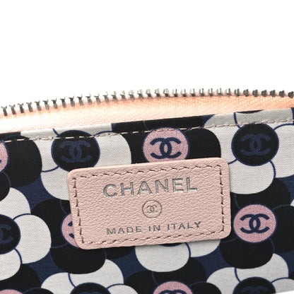 Chanel Lambskin Enamel Quilted CC Zip Around Card Holder  Pink 6 of 7