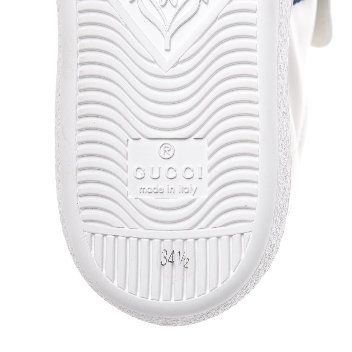 Gucci Calfskin Ayers Web Womens Ace Bow Lace Sneakers 34.5 White 7 of 12