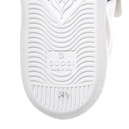 Gucci Calfskin Ayers Web Womens Ace Bow Lace Sneakers 34.5 White 7 of 12