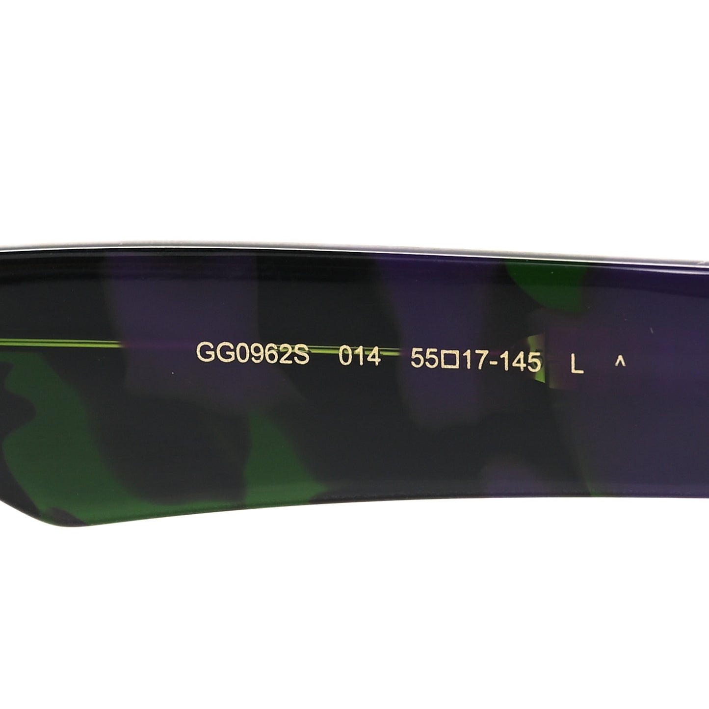 Acetate Rectangle Sunglasses GG0962S Black