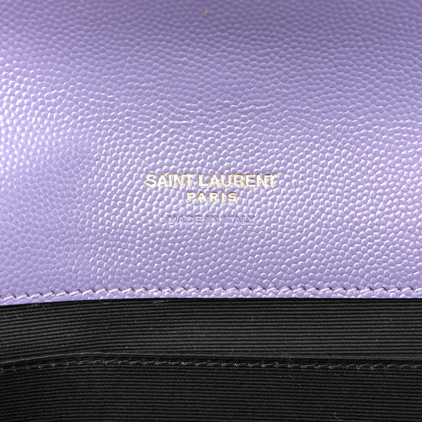 Grain De Poudre Textured Mixed Matelasse Triquilt Monogram Clutch Dark Wisteria