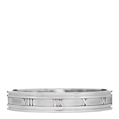 Tiffany Sterling Silver Atlas Bangle Bracelet 1 of 3