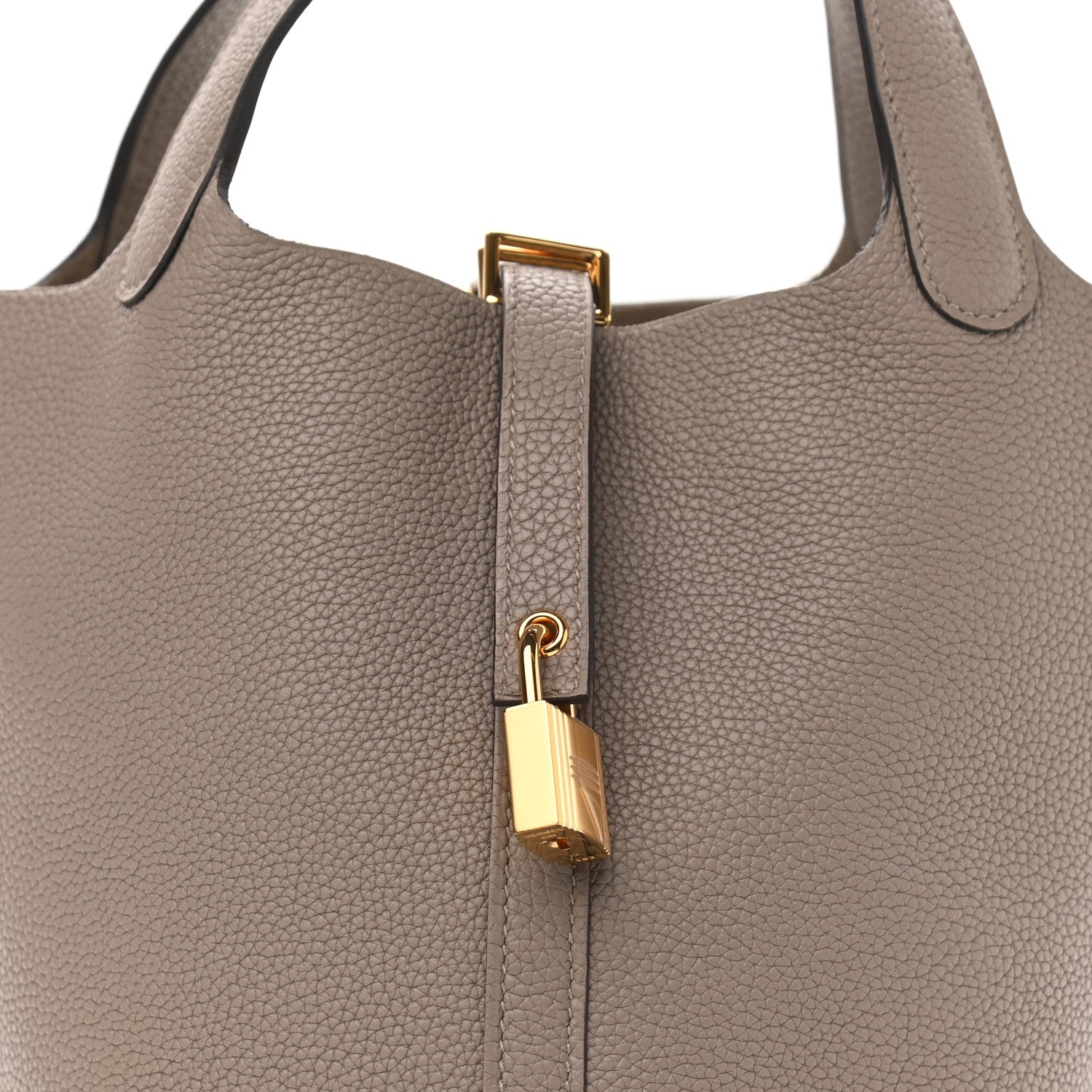 Hermes Taurillon Maurice Picotin Lock 18 PM Gris Asphalte 8 of 11