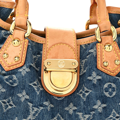 Louis Vuitton Monogram Denim Pleaty Blue 7 of 9