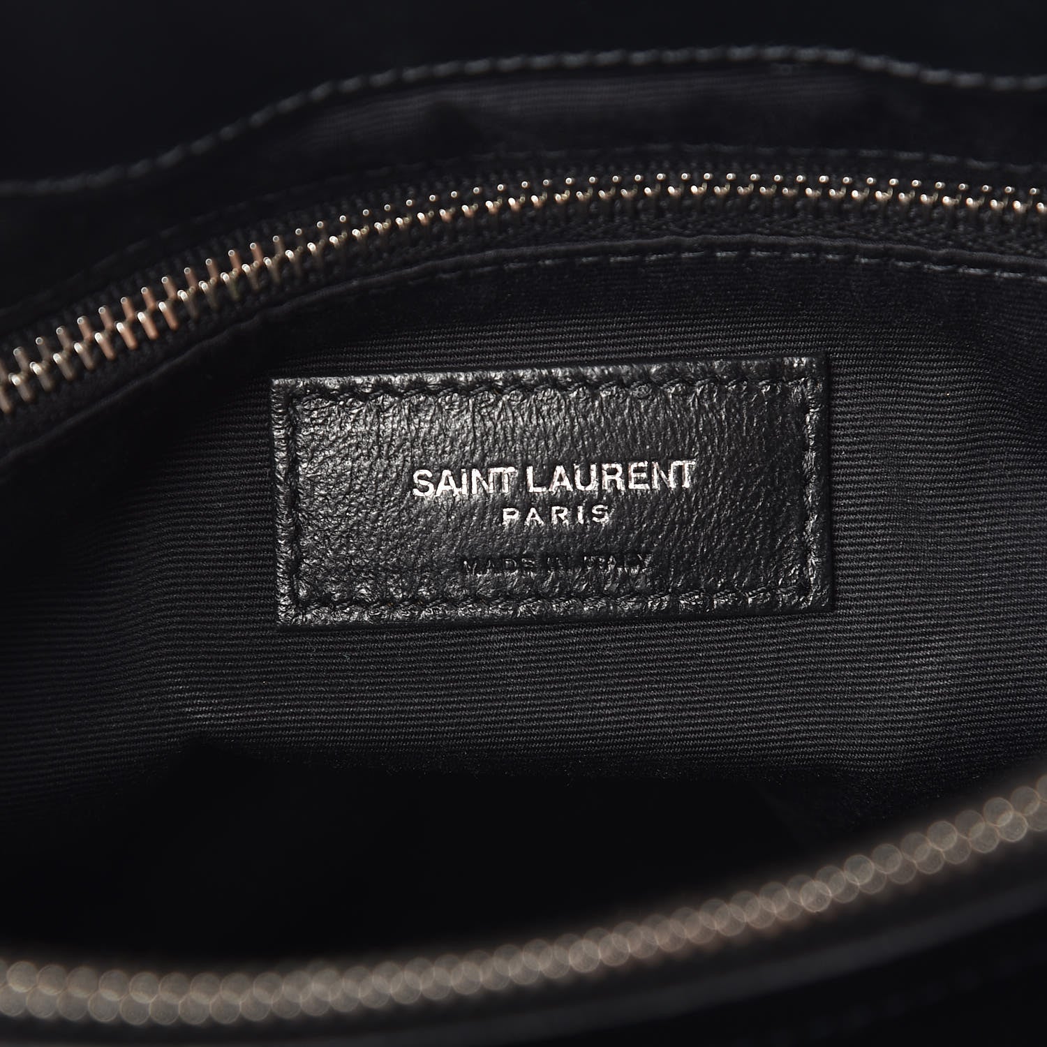 Saint Laurent Calfskin Y Quilted Monogram Medium Loulou Chain Satchel Black 6 of 11