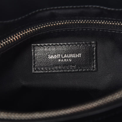 Saint Laurent Calfskin Y Quilted Monogram Medium Loulou Chain Satchel Black 6 of 11