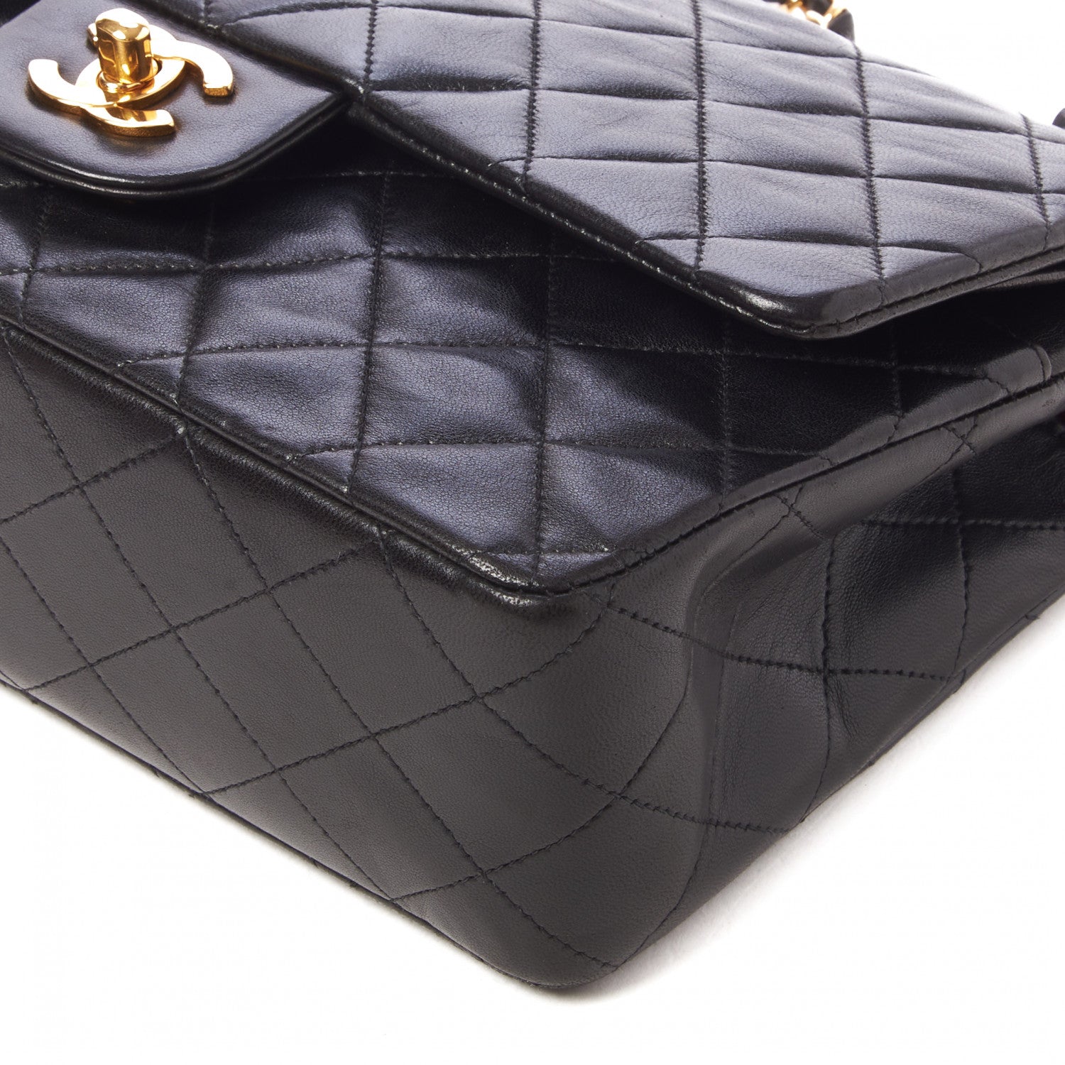 Chanel Lambskin Quilted Medium Double Flap Black 4 of 9