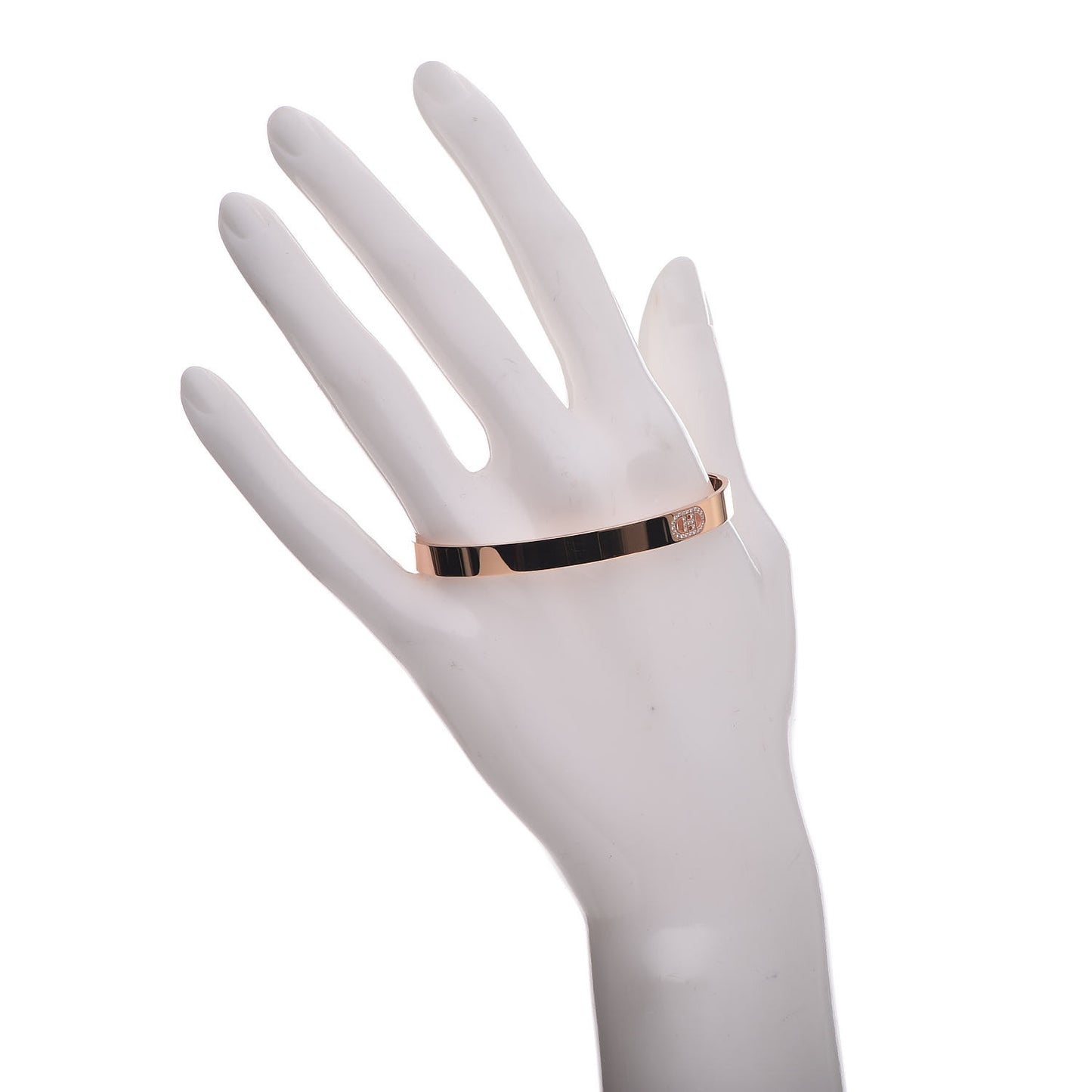 18K Yellow Gold Diamond PM H D'Ancre Bracelet SH