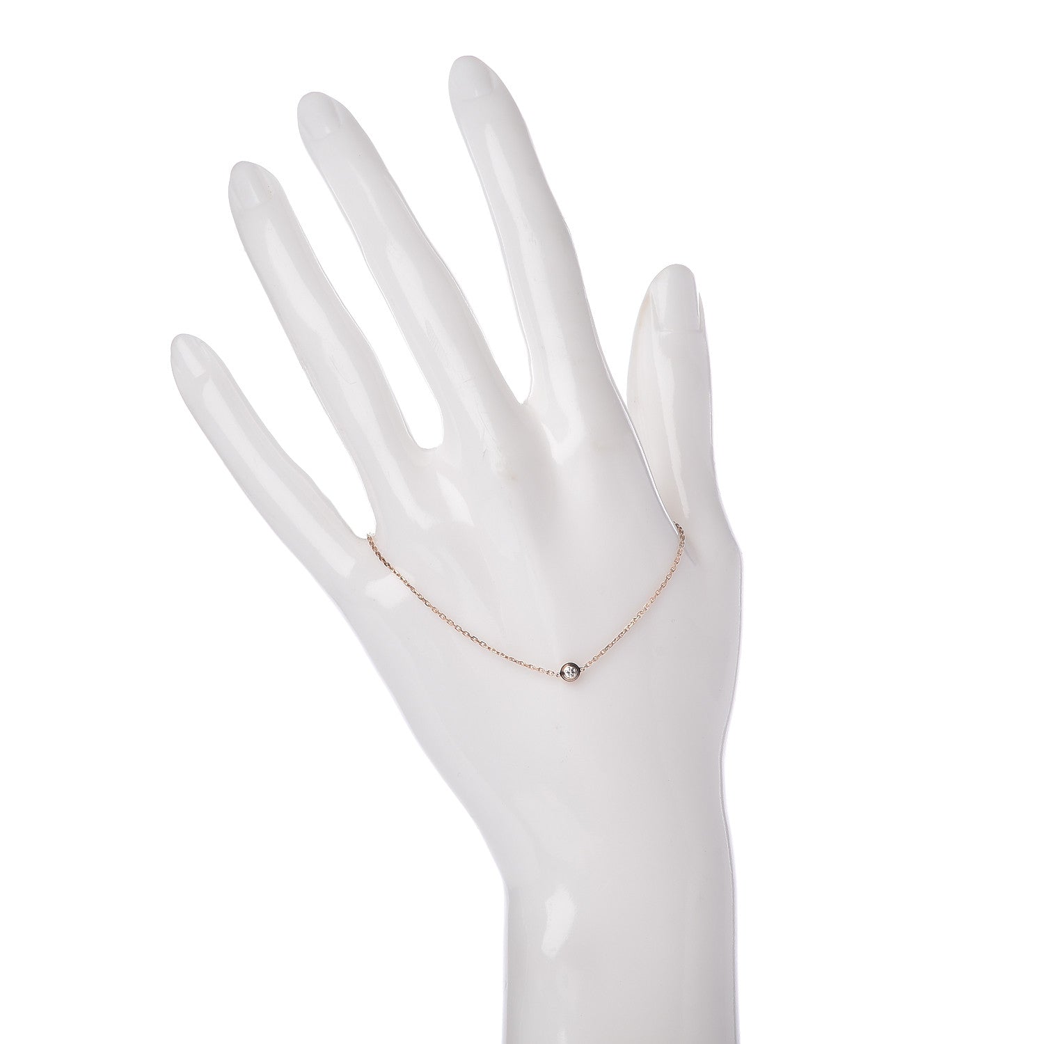 Cartier 18K Pink Gold Diamond XS D'Amour Bracelet 2 of 5
