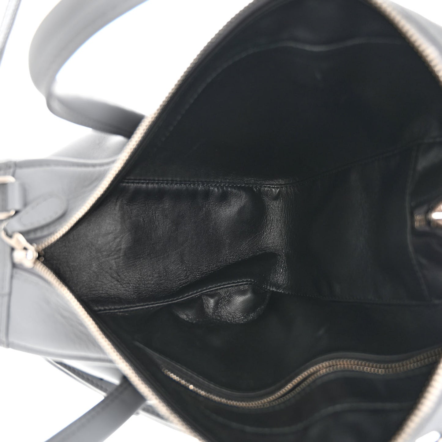 Calfskin S Triangle Duffle Grey