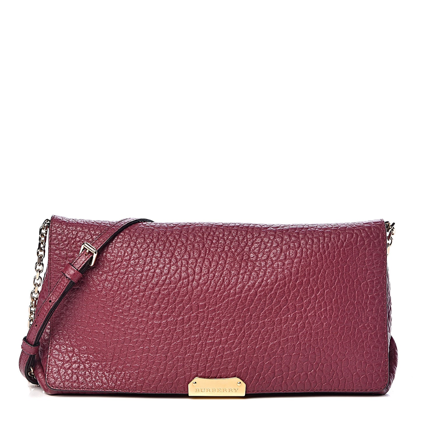 Signature Grain Medium Mildenhall Crossbody Bag Dark Plum