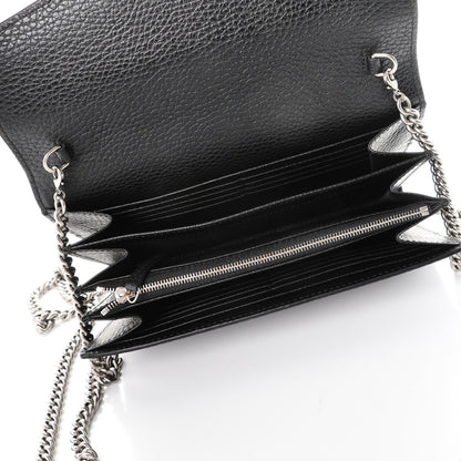 Gucci Calfskin Mini Dionysus Chain Wallet Black 5 of 8