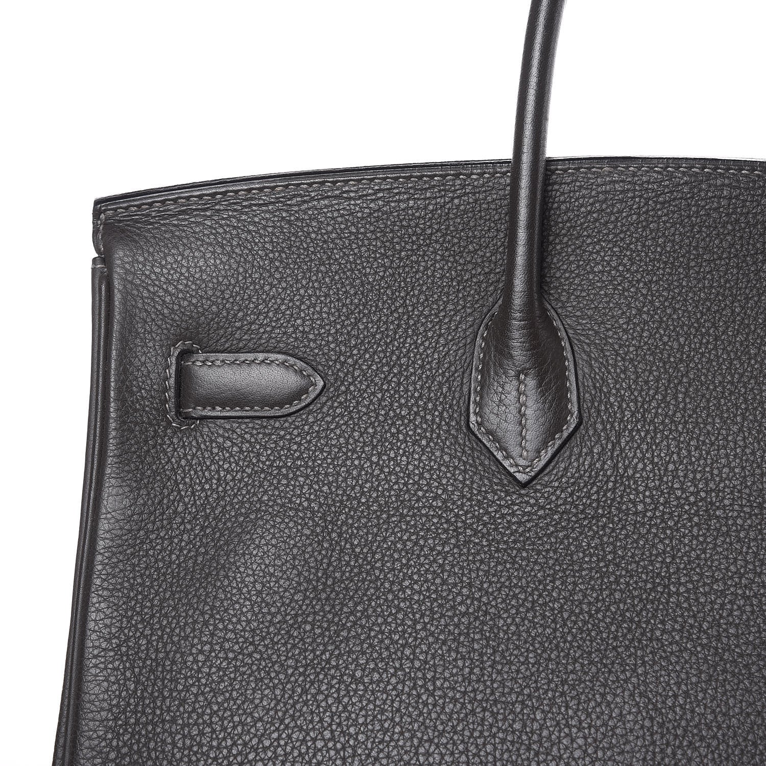 Hermes Taurillon Clemence Birkin 35 Graphite 26 of 35