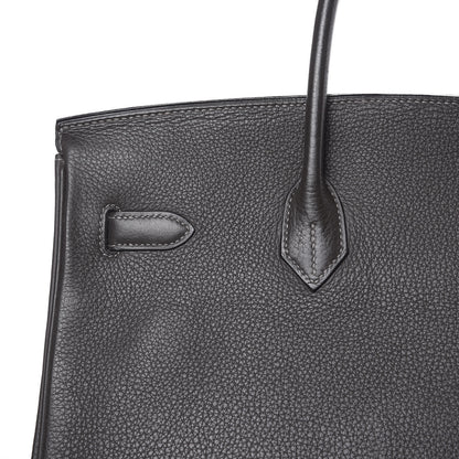 Hermes Taurillon Clemence Birkin 35 Graphite 26 of 35