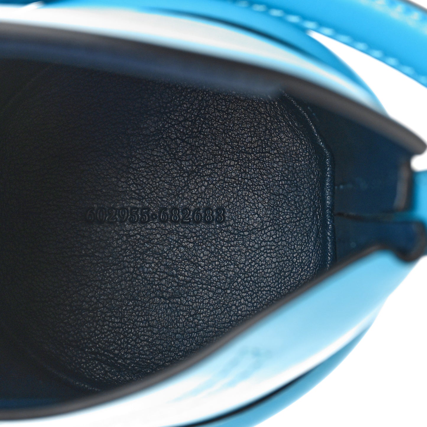 Calfskin The Curve Mini Shoulder Bag Blue