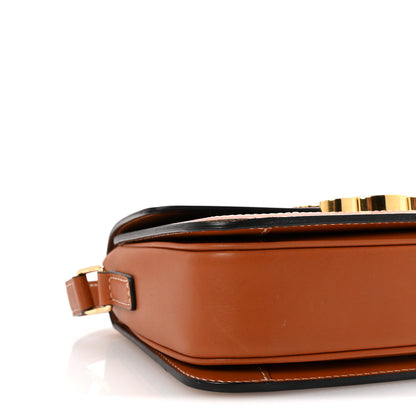 Celine Calfskin Triomphe Canvas Teen Triomphe Bag Tan 10 of 11
