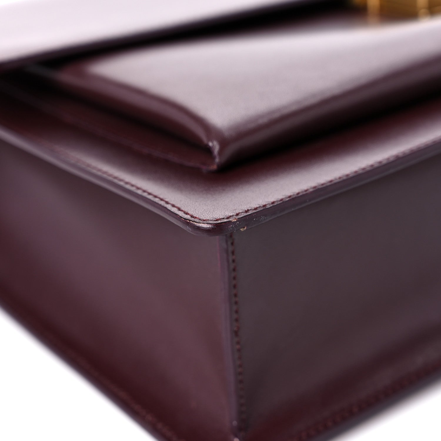 Saint Laurent Calfskin Large Highschool Satchel Burgundy 8 of 16