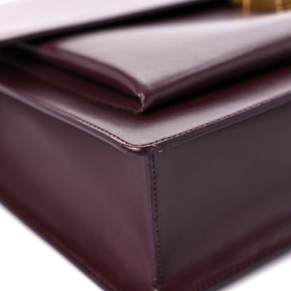 Saint Laurent Calfskin Large Highschool Satchel Burgundy 8 of 16