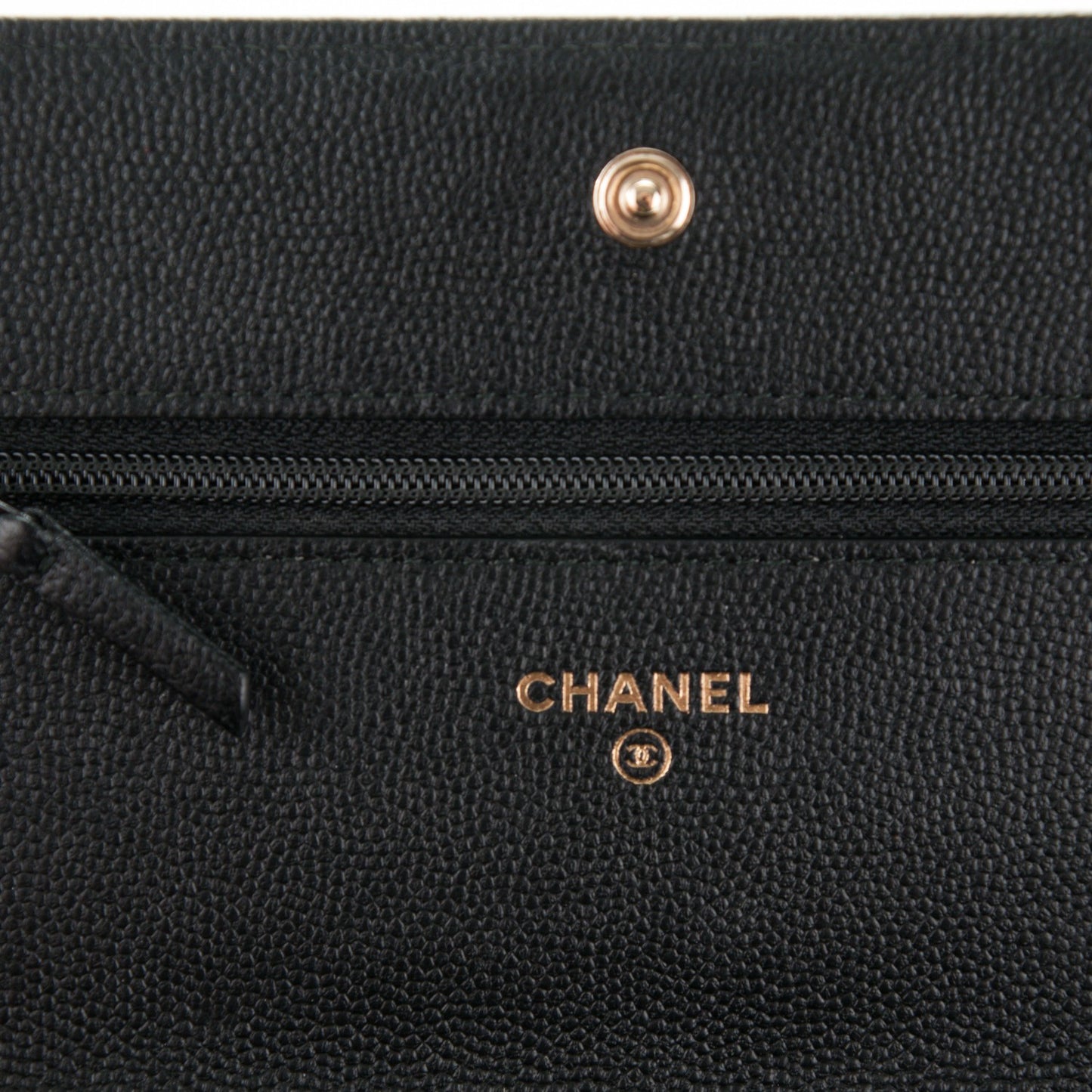 Caviar Quilted Boy Wallet On Chain WOC Black