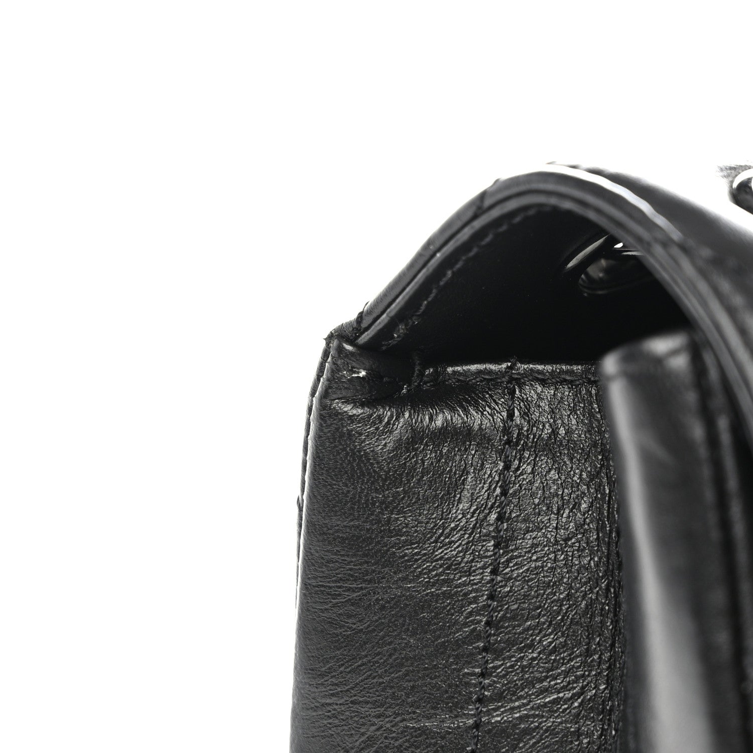 Chanel Aged Calfskin Chevron Quilted 2.55 Reissue Mini Flap So Black 11 of 11