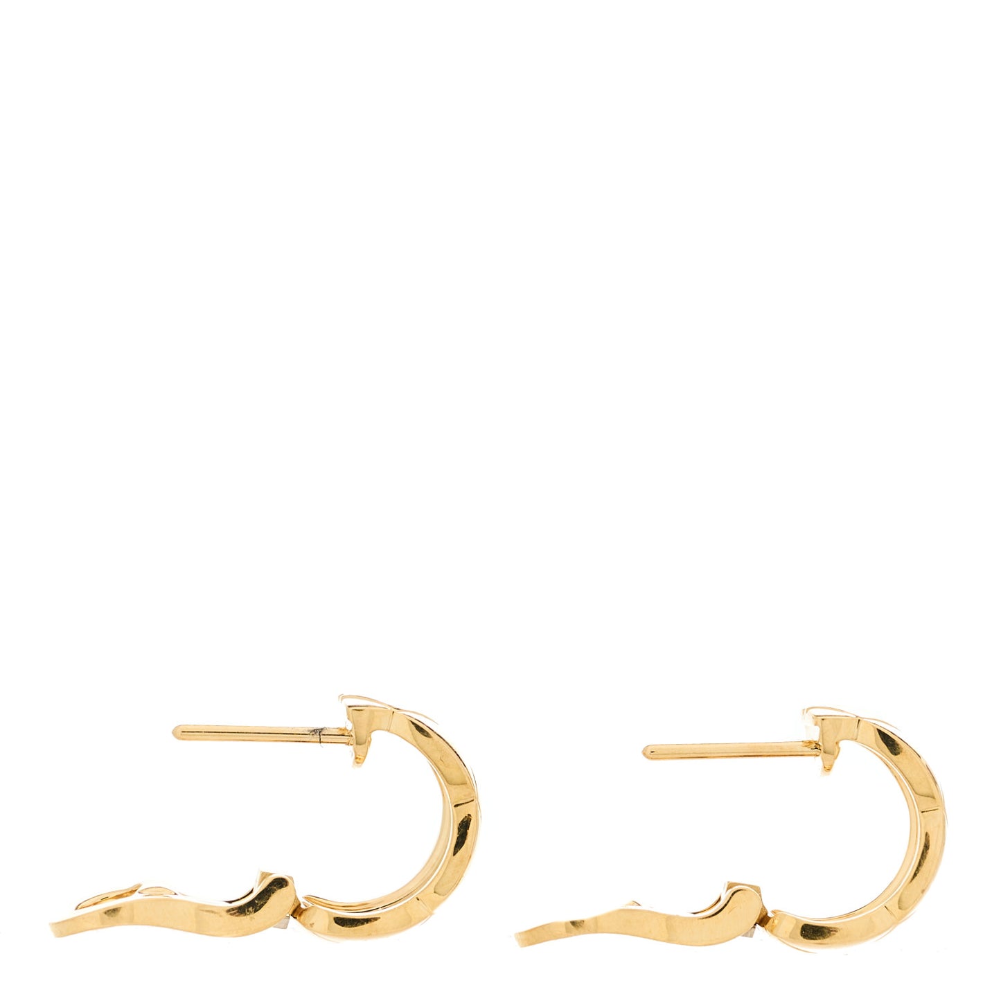 18K Yellow Gold Coco Crush Hoop Earrings