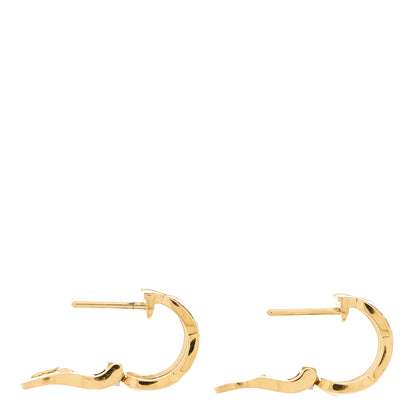 Chanel 18K Yellow Gold Coco Crush Hoop Earrings 3 of 5
