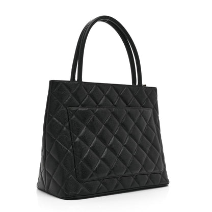 Chanel Caviar Quilted Medallion Tote Black 2 of 11