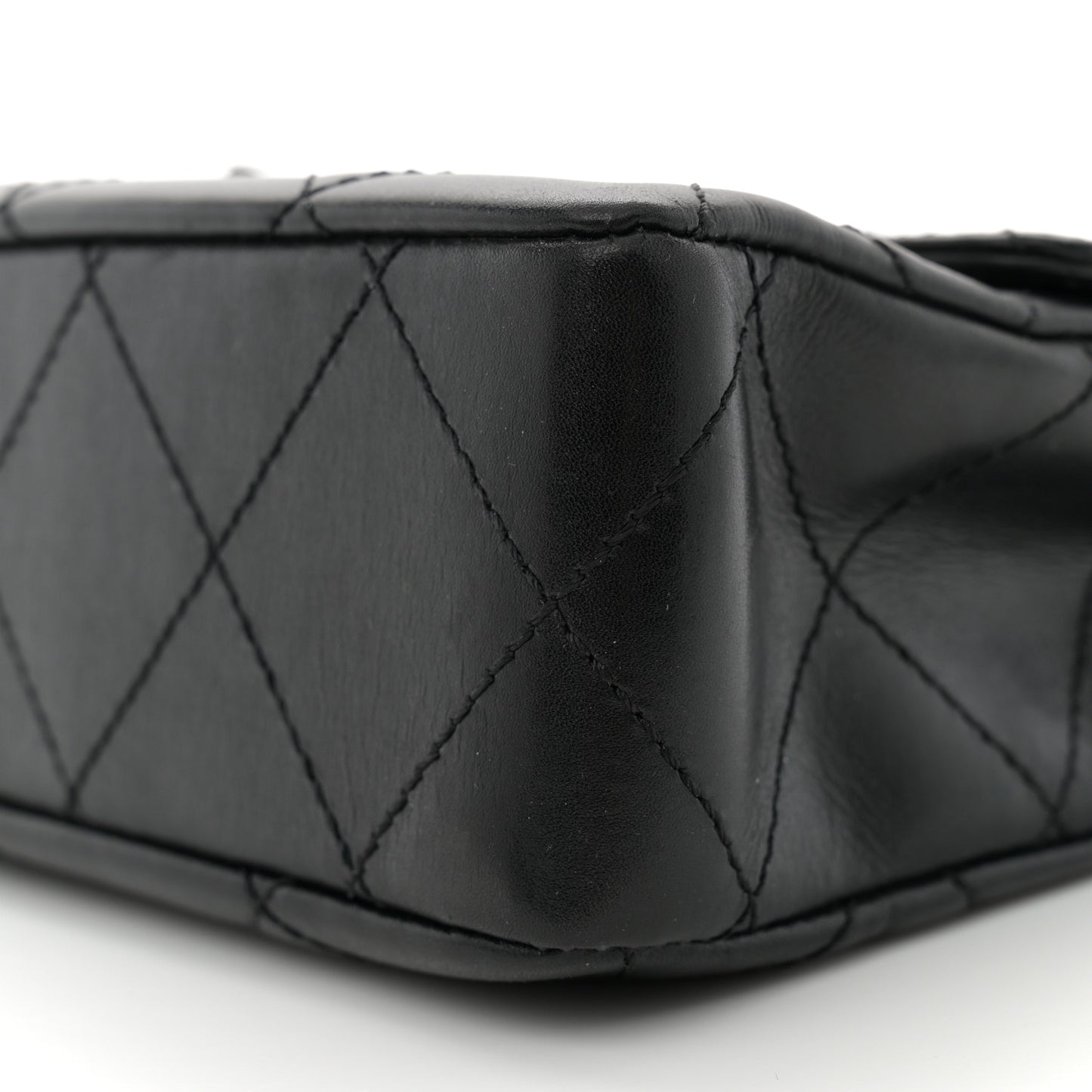 Lambskin Bekko Resin Medium Single Flap Black