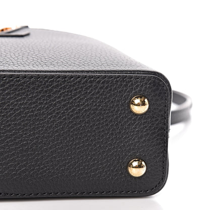 Louis Vuitton Taurillon Braided Capucines Mini Black 11 of 12