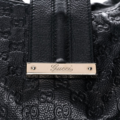 Gucci Guccissima Large New Ladies Web Hobo Black 8 of 14