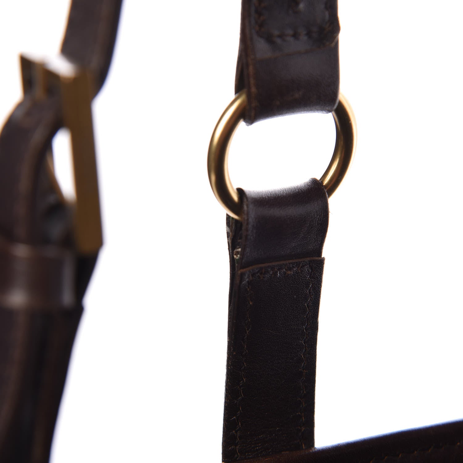 Gucci Monogram Calfskin Tote Dark Brown 14 of 19