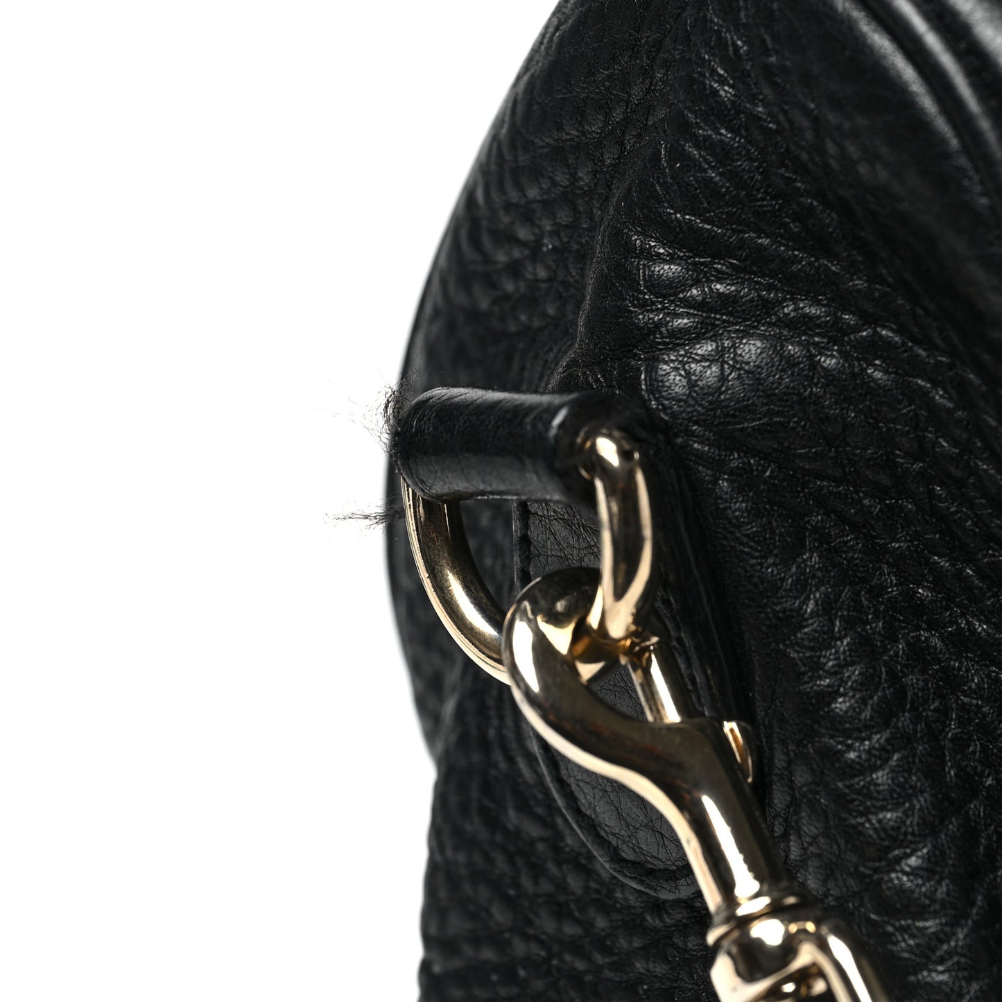 Calfskin Bamboo Medium Shopper Boston Black