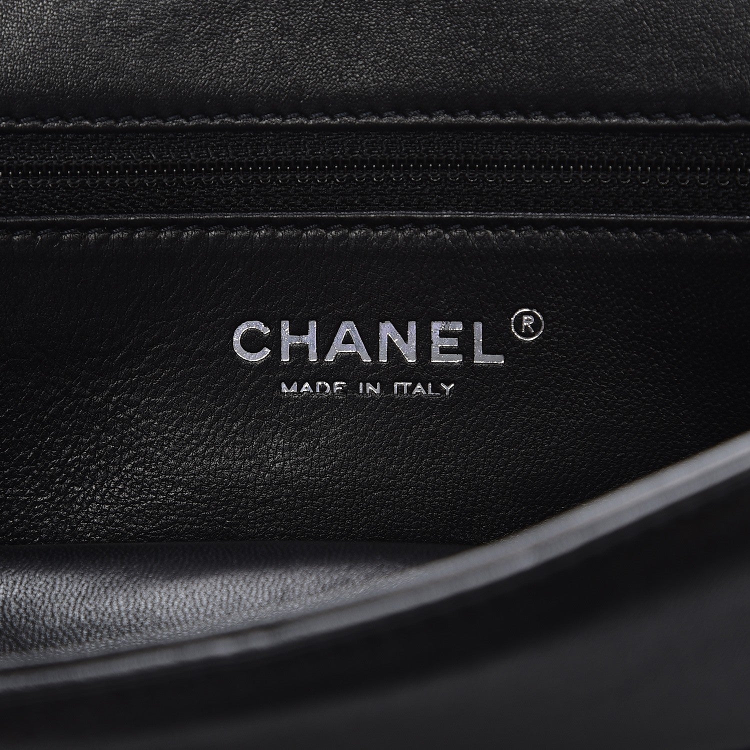 Chanel Shearling Lambskin Medium 100% Flap Black 7 of 10