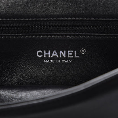 Chanel Shearling Lambskin Medium 100% Flap Black 7 of 10