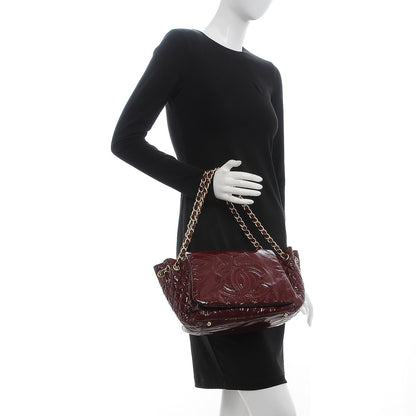 Chanel Vinyl Medium Rock and Chain Flap Bordeaux 2 of 8