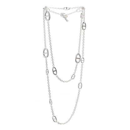 Hermes Sterling Silver Farandole Necklace 120 3 of 5